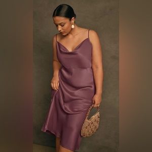 Anthropology Elyse Bias Slip Dress